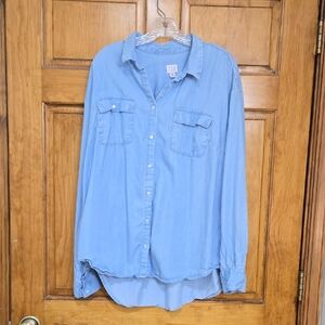 A.N.D.E.A.W.Y Casual Light Blue Denim Shirt